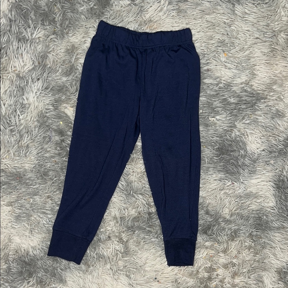 ♥️ Navy Blue Jogger Sweatpants with Ribbed Cuffs